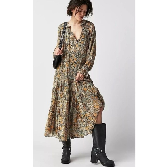 Free People Feeling Groovy Maxi Dress Small - Picture 14 of 16